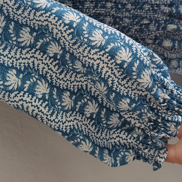 🍋✨ NWT Hill House home rare Louisa nap dress in trailing blue vine xl - Picture 4 of 12